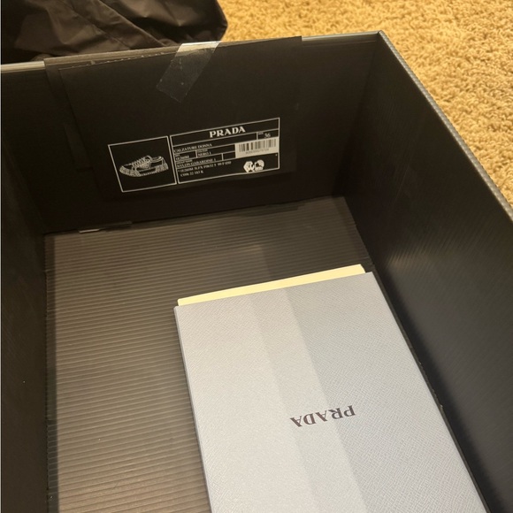 Prada black Double Wheel Re-Nylon gabardine sneakers - Picture 2 of 6